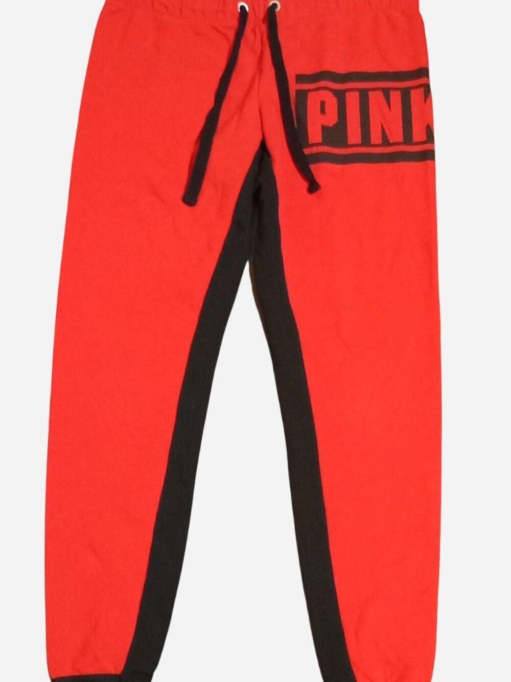 Victoria's Secret PINK red and black joggers
